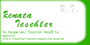 renata teschler business card